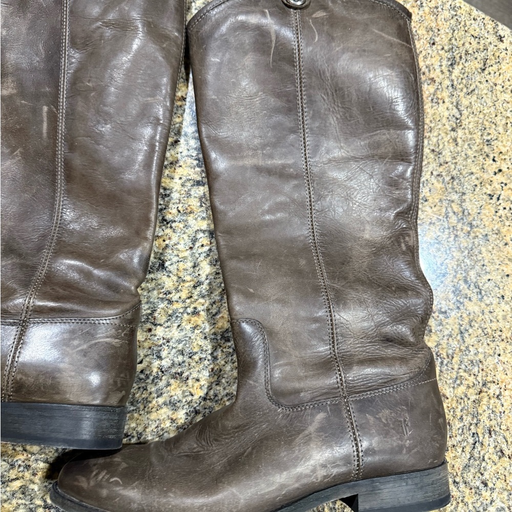 Frye Brown Leather Riding Boots women’s size 9 - Picture 11 of 11